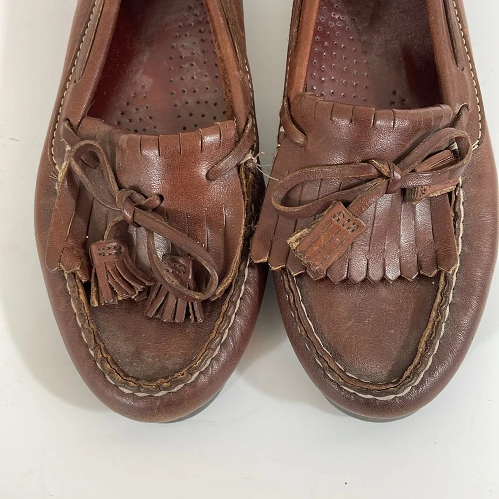 Dexter brown leather moccasin size 5M - Picture 2 of 9